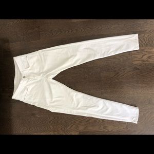 White Zara crop jeans